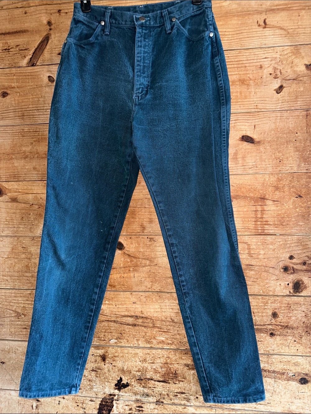 Wrangler High Waisted Western Vintage Blue Green Denim Jeans